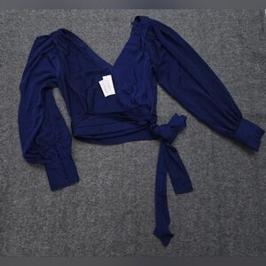 Banana Republic Croped Wrap Blouse